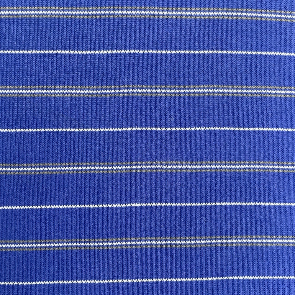 Tiger Woods Nike ‎ Polo XL Blue Stripe Fit Dry Golf Shirt TW Metal Tag Vintage - Picture 7 of 10